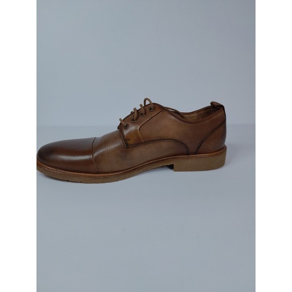 Warfield & Grand Cap Toe Leather Oxford Men Sz 9 Tan Brown - Picture 7 of 9